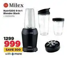 HiFi Corp Milex Nutri1200 8-In-1 Blender Black offer