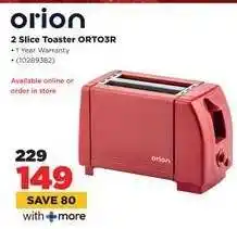 HiFi Corp orion 2 Slice Toaster ORT03R offer