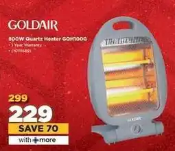 HiFi Corp GOLDAIR 800W Quartz Heater GQH100G offer