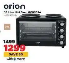 HiFi Corp orion 30 Litre Mini Oven OCO30SA offer
