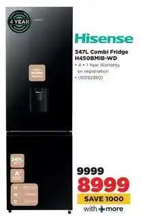 HiFi Corp Hisense 347L Combi Fridge H450BMI8-WD offer