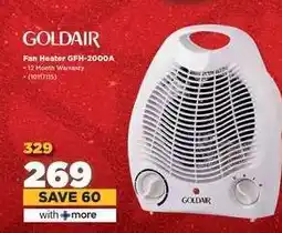 HiFi Corp Goldair Fan Heater GFH-2000A offer