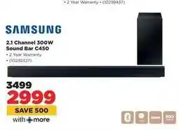 HiFi Corp Samsung 2.1 Channel 300W Sound Bar C450 offer