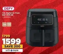 HiFi Corp Defy 7.6L Digital Air Fryer DAF 3376 DB offer