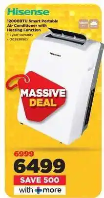 HiFi Corp Hisense 12000BTU Smart Portable Air Conditioner with Heating Function offer