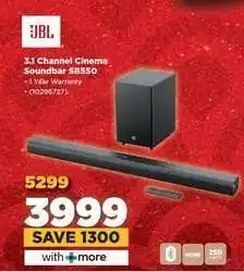 HiFi Corp JBL 3.1 Channel Cinema Soundbar SB550 offer