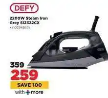 HiFi Corp DEFY 2200W Steam Iron Grey SI2322CX offer