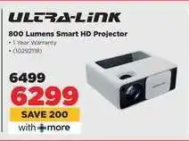 HiFi Corp Ultra-Link 800 Lumens Smart HD Projector offer