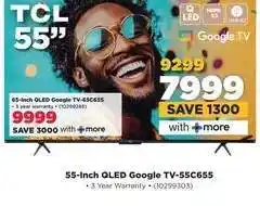 HiFi Corp 55-Inch QLED Google TV-55C655 offer