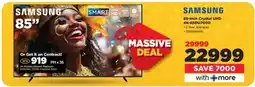 HiFi Corp Samsung 85-inch Crystal UHD 4K-85BU7000 offer