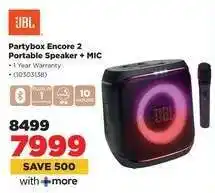 HiFi Corp JBL Partybox Encore 2 Portable Speaker + MIC offer