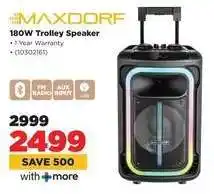 HiFi Corp MAXDORF 180W Trolley Speaker offer