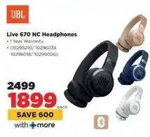 HiFi Corp JBL Live 670 NC Headphones offer