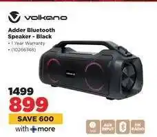 HiFi Corp Volkano Adder Bluetooth Speaker - Black offer