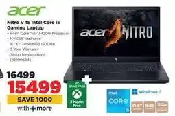 HiFi Corp Acer Nitro V 15 Intel Core i5 Gaming Laptop offer