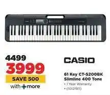 HiFi Corp CASIO 61 Key CT-S200BK offer