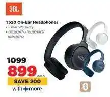HiFi Corp JBL T520 On-Ear Headphones offer