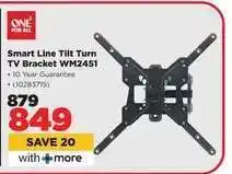 HiFi Corp Smart Line Tilt Turn TV Bracket WM2451 offer