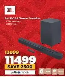 HiFi Corp JBL Bar 500 5.1 Channel Soundbar offer