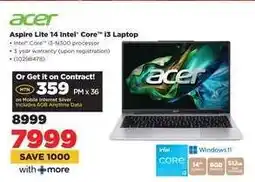 HiFi Corp Acer Aspire Lite 14 Intel Core i3 Laptop offer