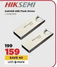 HiFi Corp HIKSEMI 2x64GB USB Flash Drives offer