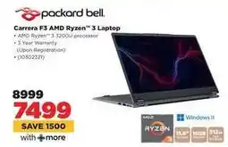 HiFi Corp Packard Bell Carrera F3 AMD Ryzen 3 Laptop offer