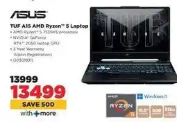 HiFi Corp ASUS TUF A15 AMD Ryzen 5 Laptop offer