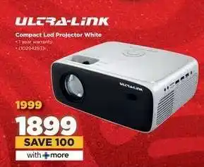 HiFi Corp Ultra-Link Compact Led Projector White offer