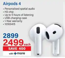 Incredible Connection Airpods 4 offer