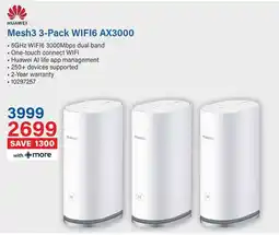Incredible Connection HUAWEI Mesh3 WIFI6 AX3000 offer
