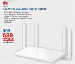 Incredible Connection HUAWEI AX2 WIFI6 Dual Band Router AX1500 offer