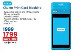 Incredible Connection YOCO Khumo Print Card Machine offer