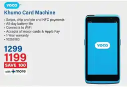 Incredible Connection YOCO Khumo Card Machine offer
