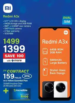 Incredible Connection Redmi A3x offer