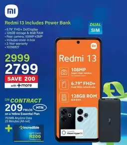 Incredible Connection Redmi 13 Includes Power Bank offer