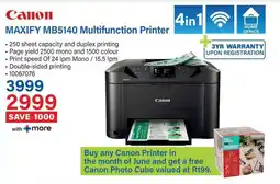 Incredible Connection Canon MAXIFY MB5140 Multifunction Printer offer