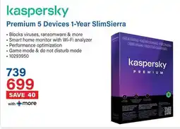 Incredible Connection Kaspersky Premium 5 Devices 1-Year SlimSierra offer