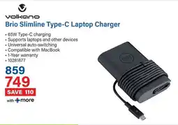 Incredible Connection Volkano Brio Slimline Type-C Laptop Charger offer