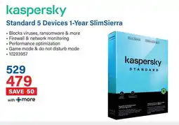 Incredible Connection Kaspersky Standard 5 Devices 1-Year SlimSierra offer