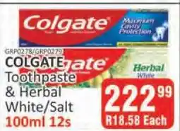KitKat Cash and Carry Colgate Toothpaste & Herbal White/Salt offer