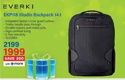 Incredible Connection EVERKI EKP118 Studio Backpack 14.1 offer