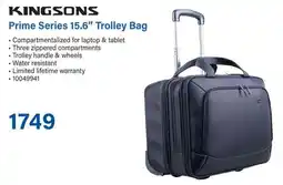 Incredible Connection KINGSONS Prime Series 15.6" Trolley Bag offer