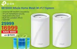 Incredible Connection Tp-link BE19000 Whole Home Mesh Wi-Fi 7 System offer
