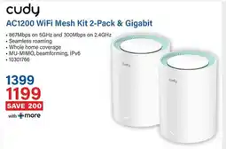Incredible Connection Cudy AC1200 WiFi Mesh Kit 2-Pack & Gigabit offer