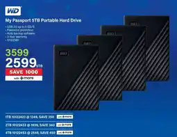 Incredible Connection WD My Passport 5TB Portable Hard Drive offer