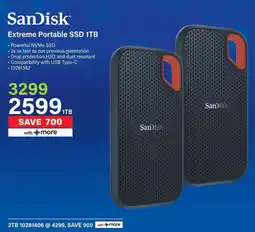 Incredible Connection SanDisk Extreme Portable SSD 1TB offer
