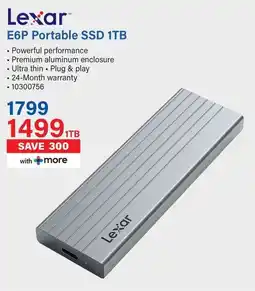 Incredible Connection Lexar E6P Portable SSD 1TB offer