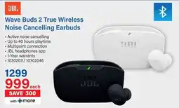 Incredible Connection JBL Wave Buds 2 True Wireless Noise Cancelling Earbuds offer