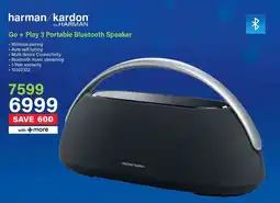 Incredible Connection Harman/Kardon Go + Play 3 Portable Bluetooth Speaker offer
