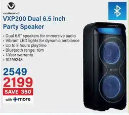 Incredible Connection Volkano VXP200 Dual 6.5 inch Party Speaker offer